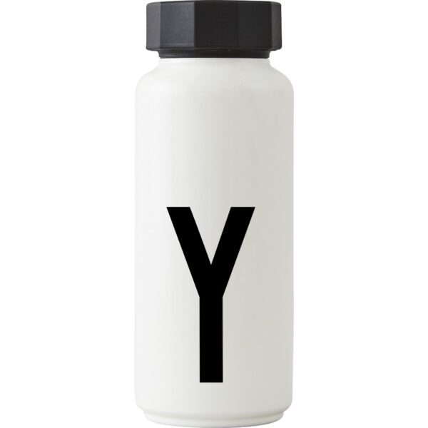 Design Letters Personlig termoflaske hvid, Y