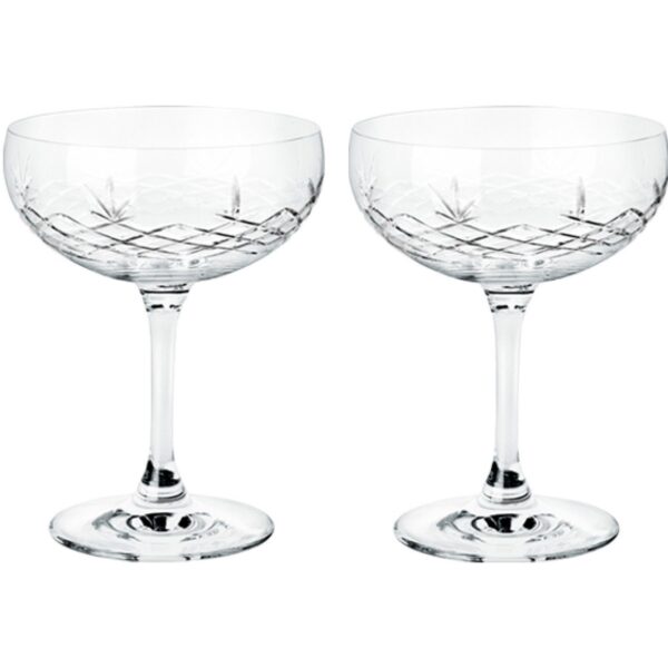 Frederik Bagger Crispy Gatsby champagneglas, 2 stk. klar