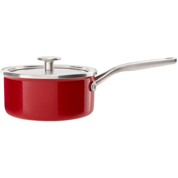 KitchenAid Cookware Collection Kasserolle m/låg 18 cm. rød