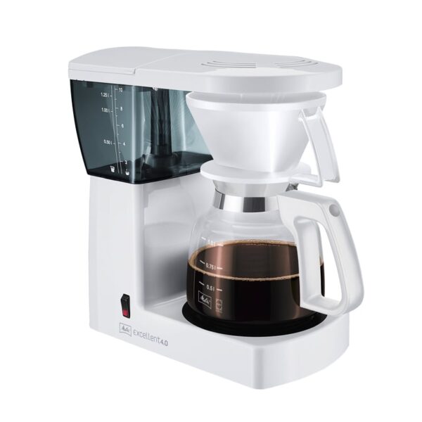 Melitta Excellent 4.0 kaffemaskine hvid 10 kopper