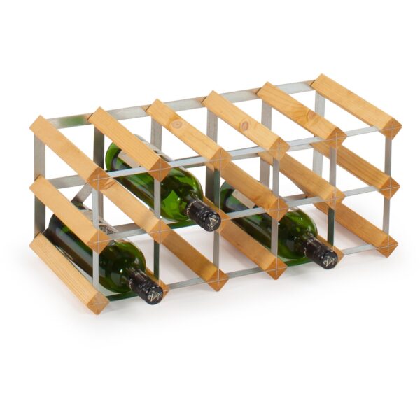 Traditional Wine Racks Vinstativ Lys Eg til 15 flasker